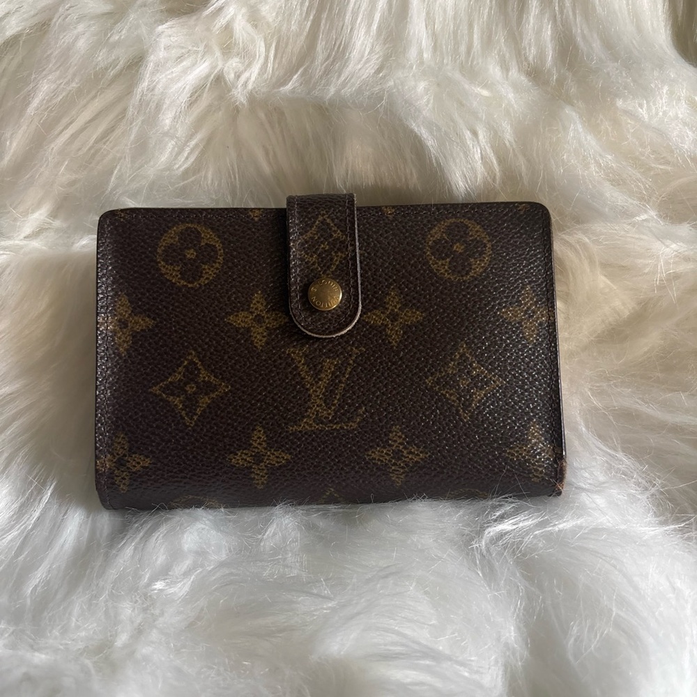 Louis Vuitton Brown Monogram Wallet/Authentic